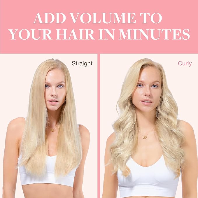 GOO GOO Clip in Hair Extensions Real Human Hair, Remy Human Hair Extensions Clip ins for Women, Natural Human Hair, 20inch 120g 7Pcs, 18D/22F Dirty Blonde Highlights