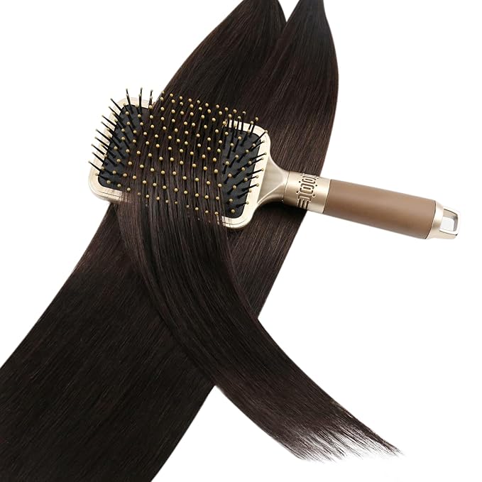 YoungSee U Tip Hair Extensions Human Hair Brown 16 Inch Darkest Brown K Tip Hair Extensions Real Human Hair 50s/50g