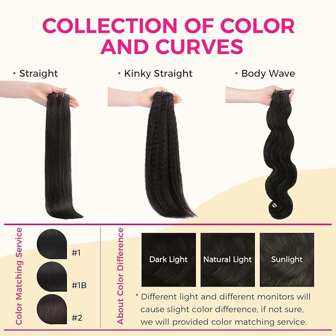 Lashey Seamless Clip in Hair Extensions Human Hair, 7pcs 110g Body Wave 24 Inch #1B Natural Black Remy Human Hair Extensions with Soft Invisi Edge
