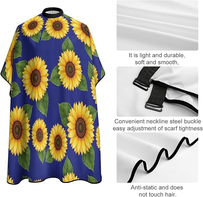 Professional Anti Static Hair Cutting Cape with Elastic Buckle, Waterproof Salon Cape for Coloring/Perming/Styling