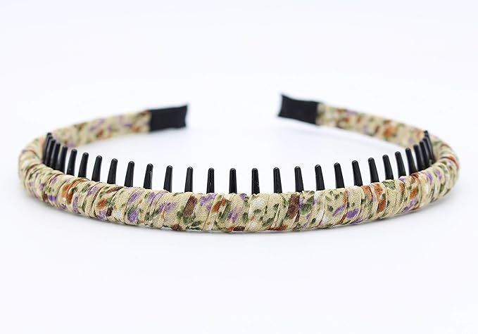 Fashion Comfy Short Headband - Non-Slip Hair Hoop Teeth Comb Hairband for Women & Girls (4 Colors)