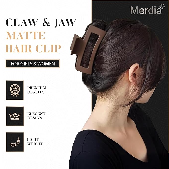 8 Pcs Hair Claw Clips for Women Hair Clips for Women | Claw Clips for Thick Hair Clips for Non Slip Strong Hold | Hair Accessories for Girls