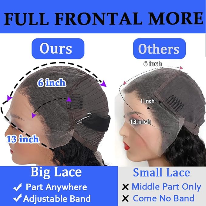 28 Inch Deep Wave Lace Front Wigs Human Hair Pre Plucked 13x6 HD Transparent Lace Frontal Wigs Human Hair 200 Density Deep Curly Glueless Wigs For Women