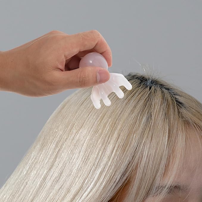 Octopus Scalp Massager Comb Resin Portable Head Massage Tool for Acupressure Point Activation and Circulation Boost Soft Manual Gua Sha Hair Scratcher for Scalp and Body Relaxation