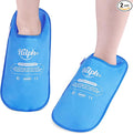 Hilph Foot Ice Pack Slippers for Plantar Fasciitis 2 Packs, Reusable Hot Cold Packs Gel Ice Slipper for Foot and Broken Toes, Gout, Foot Surgery, Neuropathy, Diabetic, Swollen, Light Blue