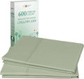 California Design Den Premium King Pillowcases Set of 2-600 Thread Count Sateen, Natural 100% Cotton King Size Pillow Case Pair, Crisp, Durable Bedding - Laurel Green