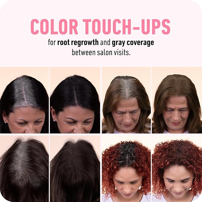 BOLDIFY Hairline Powder - Root Touch Up Hair Color for Gray Coverage - Bald Spot Concealing Hair Powder for Women & Men - 24-Hour Stain-Proof - Light Brown