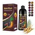 Hair Dye Shampoo 3 in 1, Instant Natural Hair Color Shampoo Hair Dye for Women & Men Black Tea, Root Touch Up & Easy To Use & Lasts 3-4 Weeks & All Hair Types, 16.9 fl.oz