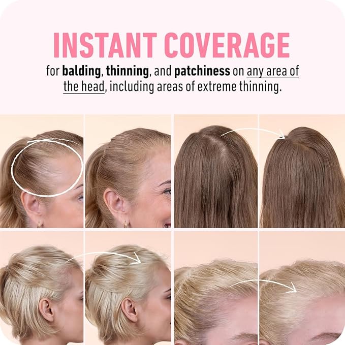 BOLDIFY Hairline Powder (LARGE, 10g) - Root Touch Up Hair Color for Gray Coverage - Bald Spot Concealing Hair Powder for Women & Men - 24-Hour Stain-Proof - Light Blonde