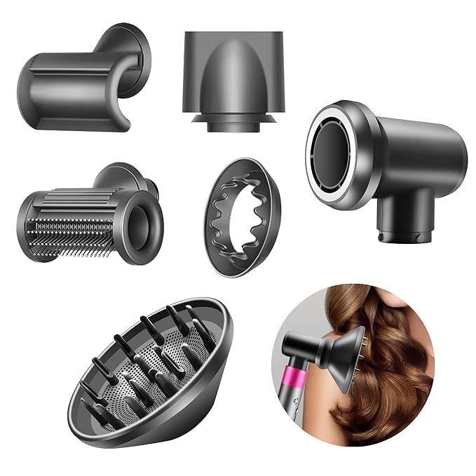 Diffuser and Adaptor for Dyson Airwrap Styler, Hair Dryer Diffuser Attachment Compatible with Airwrap Styler Converting to Hair Dryer
