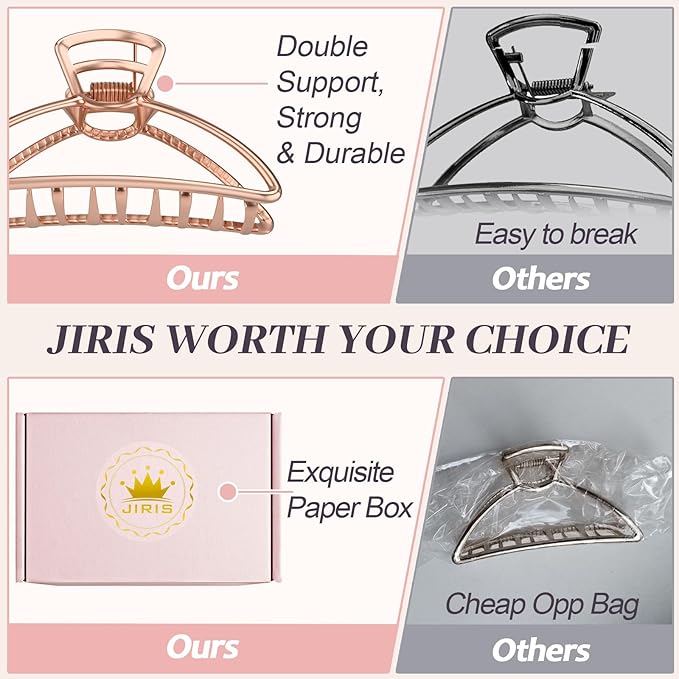 3PCS 3inch Metal Hair Clips,Metal Hair Claw Clips For Women,Hair Catch Barrette Jaw Clamp,Half Bun Hairpins for Everyday Use.(Set2)
