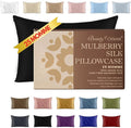 25 Momme Premium Mulberry Black Silk Pillowcase for Hair and Skin | Handcrafted Hypoallergenic & Anti-Acne Silk Pillow Cases with Zipper | King - 20" x 36", Midnight