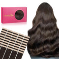 Wennalife Tape in Hair Extensions Human Hair, 40pcs 100g 22 inch Light Dark Brown Hair Extensions Real Human Hair Straight Tape in Extensions Invisible Human Hair Extensions Real Hair Extensions