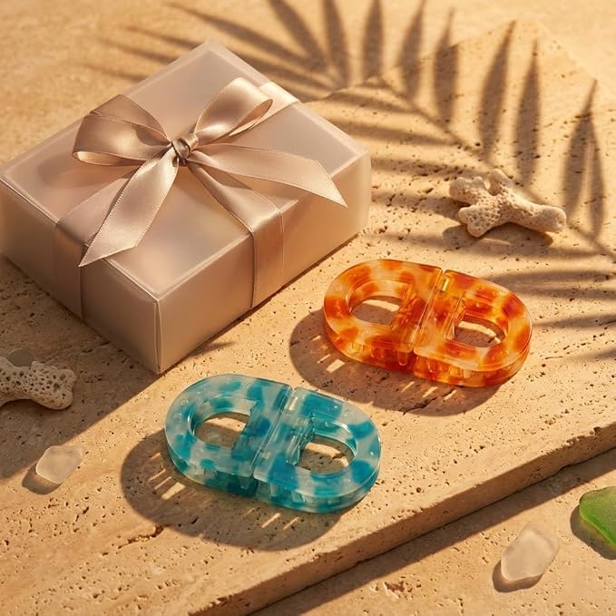 Magnetic Hair Clips - Strong Hold No-Slip Styling Clips, Tropical Sunset No-Crease Sectioning Clip Set for Women, Seamless Flat Magnetic Hairpins for Thick Thin Hair, Professional Salon & Home Use