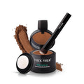 THICK FIBER Root Touch Up Set - Hairline Concealer for Thin and Thinning Hair, Water & Sweat Resistant, with Brush (Medium Golden Brown)