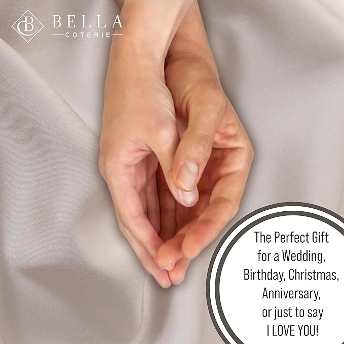 Bella Coterie | Luxury Bamboo Viscose Standard Size Pillowcase Set | 100% Organically Grown | Ultra Soft | Cooling | 2 Pcs [Dune]