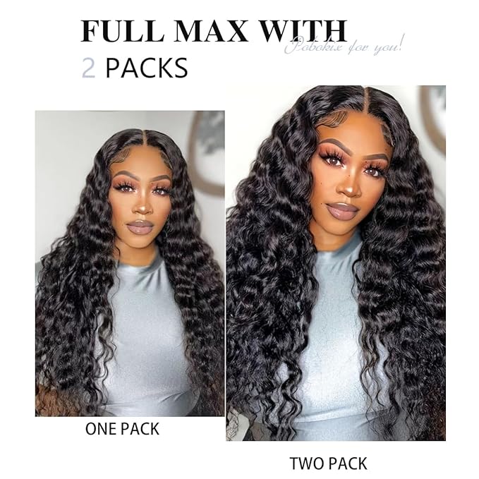 Curly Clip in Hair Extensions Real Human Hair 2 Pack 240g Seamless Clip in Hair Extensions for Women Full Max with 16Pcs PU Skin Weft 22inch Natural Black