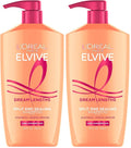 L'Oreal Paris Elvive Dream Lengths Restoring Shampoo With Fine Castor Oil and Vitamins B3 and B5 for Long, Damaged Hair, Visibly Repairs Damage Without Weighdown With System, 28 Fl Ounce (Pack of 2)