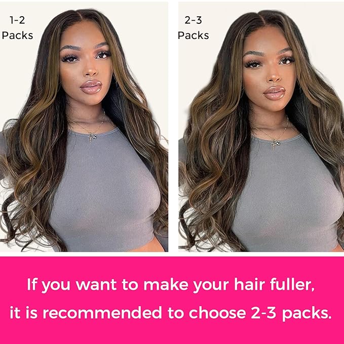 Lashey Seamless Clip in Hair Extensions Human Hair 150g 9pcs 24 Inch Body Wave Natural Black Mixed Chestnut Brown Clip in Hair Extensions for Women