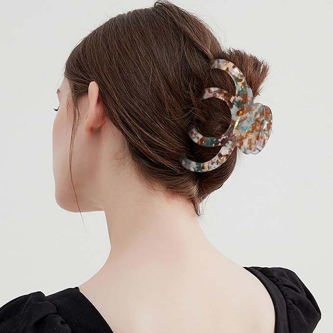 Extra Large Octopus Hair Clips for Women - Octopus Claw Clip for Oversized Thick Hair, Non-Slip Strong Hold Claw Clips - Unbreakable Big Barrettes Jaw Clamps Accessories -3 PCS (multicolor)