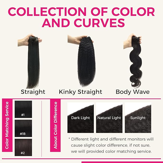 Lashey Kinky Straight Clip in Hair Extensions for Black Women, 18 Inch 7pcs 120g #1B Natural Black, Clip in Hair Extensions Real Human Hair Lace Clip Ins Thick Human Hair