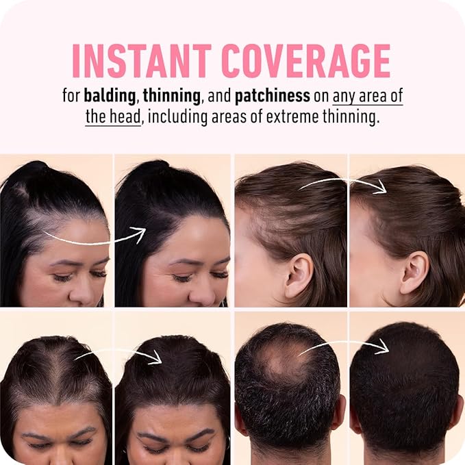 BOLDIFY Hairline Powder - Root Touch Up Hair Color for Gray Coverage - Bald Spot Concealing Hair Powder for Women & Men - 24-Hour Stain-Proof - Gray