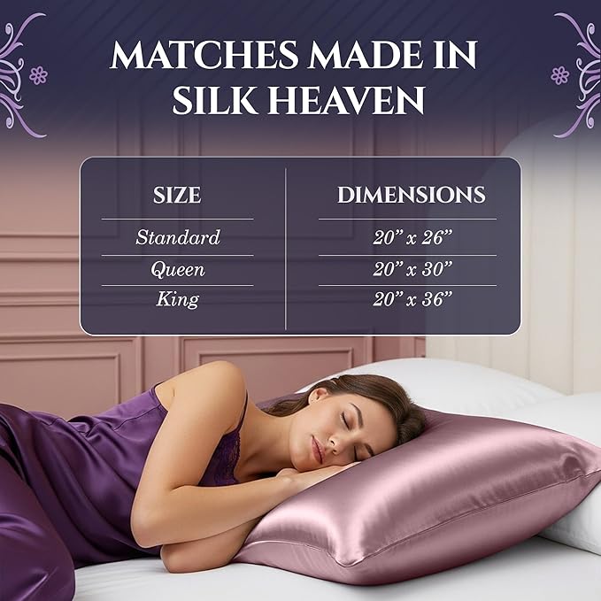 DECOLURE 100% Pure Mulberry Silk Pillow Case King Size – Highest Grade 30 Momme 6A+, Luxuriously Soft & Cooling Silk Pillowcase for Hair & Skin, Hypoallergenic, Breathable, Hidden Zipper (Coral)