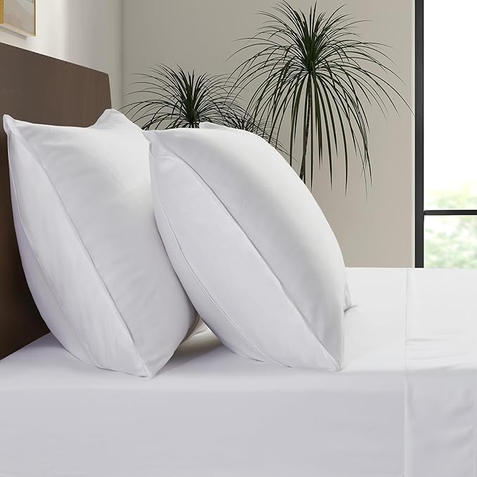 Luxury Bamboo Market | King Envelope Pillowcase Set | 100% Viscose Made from Bamboo | Organically Grown | Ultra Soft | Cooling | 2pcs [Classic White]