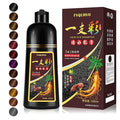 Instant 500ml Chestnut Brown Hair Color Shampoo for Men & Women | Plant Formula, 3 in 1 Natural Hair Coloring Shampoo, Permanent Hair Dye 17.6 Fl Oz