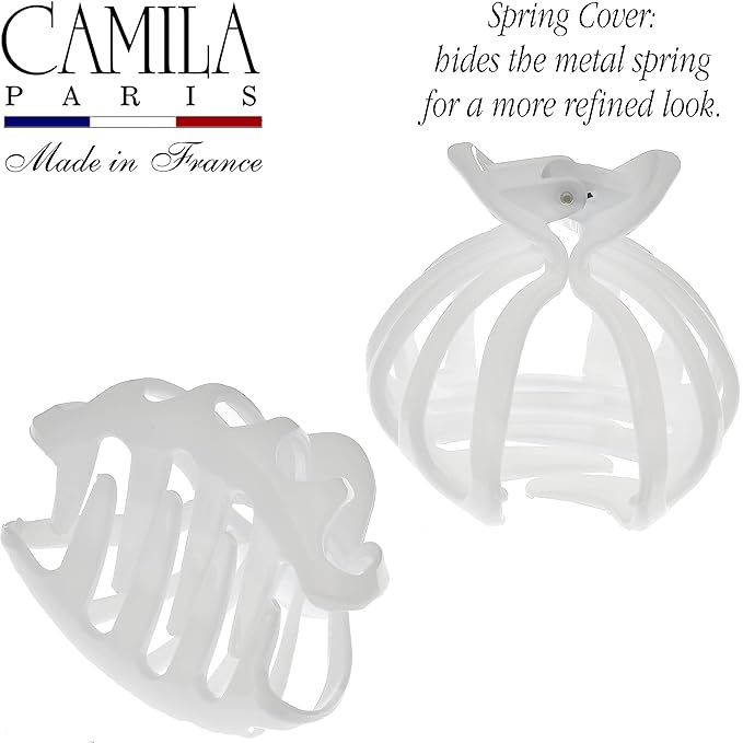 Camila Paris CP3632 French Octopus Hair Clip, Large Hair Clips for Thick Hair, Big Hair Claw Clip for Long Hair, Durable Girls Hair Clips for Women for Wavy Hair, Strong No-Slip Grip. Made in France