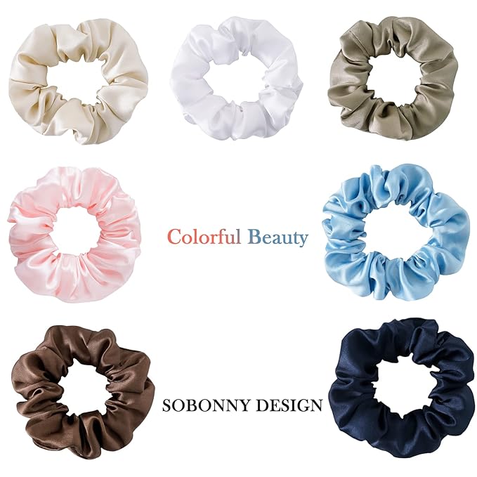 Mulberry Silk Hair Scrunchies, 100% Silk, No Damage for Frizz Prevention, Sleep and Night Scrunchie, Hair Accessories for Women (Pink, 1 Count)