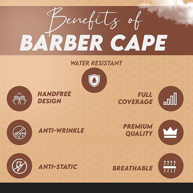1.5 & 3lb Kids Set (Ages 3–13) – Weighted Hair Cutting Barber Capes with Elastic Collar, Waterproof Salon Capes for Added Comfort, Perfect for Barber & Hairstylist (52 x 36 in)