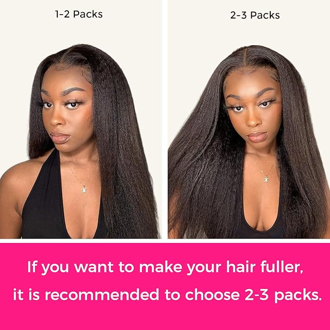 Lashey Seamless Clip in Hair Extensions Human Hair #2 Dark Brown Kinky Straight 7Pcs 110g 18inch Soft Flat PU Weft Real Human Hair Clip in for Women