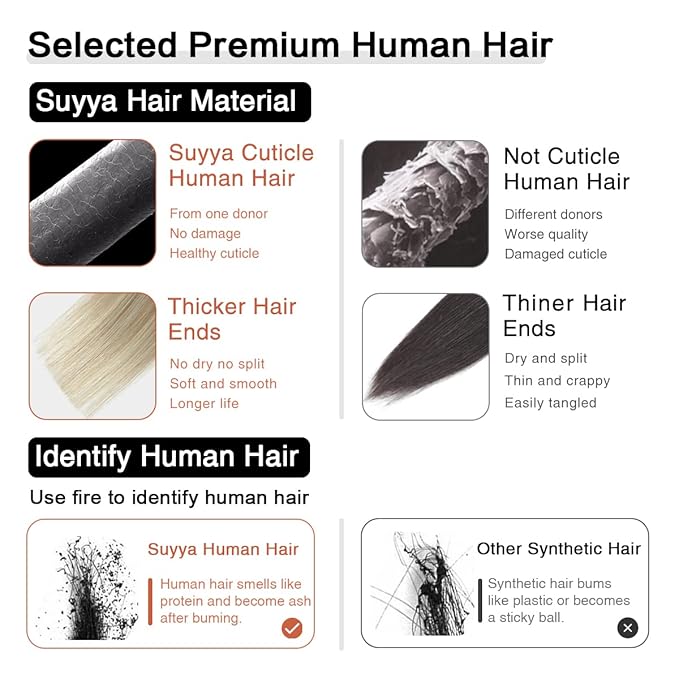 SUYYA Tape in Hair Extensions Human Hair Ash Blonde Highlighted Bleach Blonde 20 Inch 50g/pack 20pcs Straight Seamless Skin Weft Tape in Real Human Hair Extensions(20inch #P18/613)