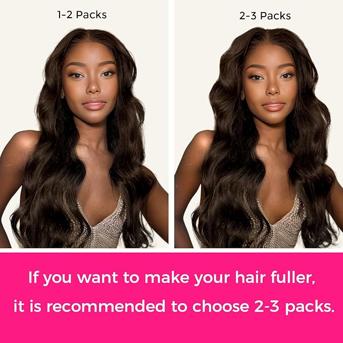 Lashey Seamless Clip in Hair Extensions Human Hair #2 Dark Brown Body Wave Clip in, Real Human Hair 7pcs 110g 24 Inch PU Weft Natural for Women