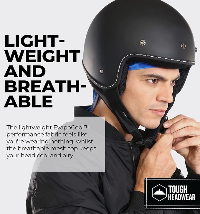 Cooling Helmet Liners - Do Rag Skull Caps for Men - Cooling Head Wraps, Hard Hat Liner - Motorcycle Pirate Bandana
