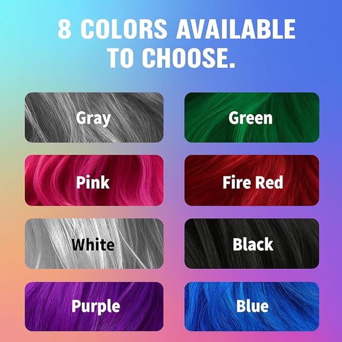 Purple Temporary Hair Color Spray for Women Men & kids, 1-Day Washable Hair Spray, Fun Bright Shade for Cosplay, Halloween, DIY Hair Looks, Festivals & Parties