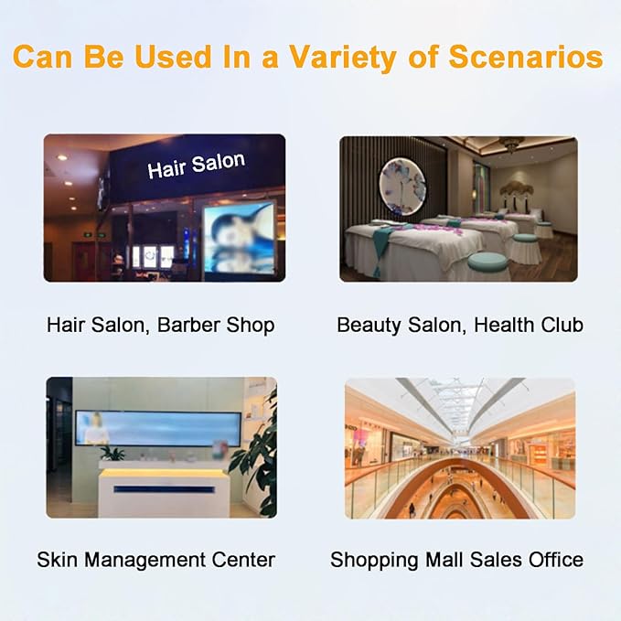 5 in 1 Scalp Skin Hair Follicle Scalp Detector, Multifunction Hair Care Machine Hair Analyzer, 70X 200X Lens Scalp Health Detection for Home Salon Beauty Salon