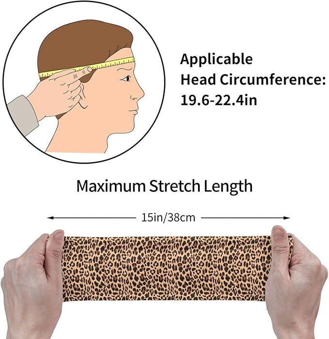Sports Sweatband for Men and Women, Sweat-Absorbing Headbands for Moisture Wicking, Suitable for Fitness Running Cycling Hiking Yoga Football Exercise