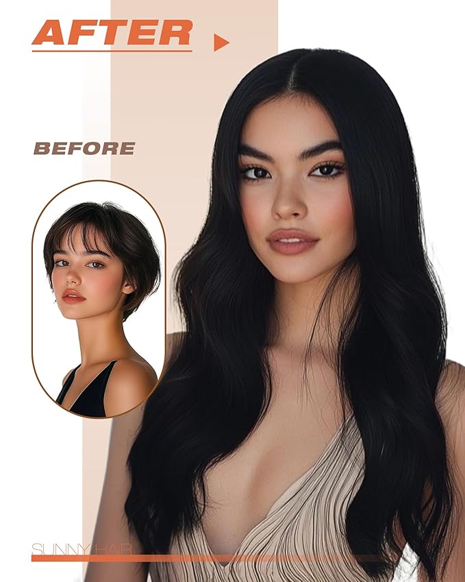 Sunny Hair Tape in Hair Extensions Human Hair 24inch Hair Extensions Real Human Hair Tape in Extensions for Women Jet Black Invisible Remy Hair Natural Straight Skin Weft Double Sided Tape 40pcs 100g