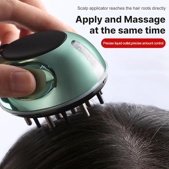 Scalp Applicator Comb, Hair Oil Applicator for Scalp, Manual Scalp Massager Hair Growth, Essential Oil Hair Treatment Device for Various Liquids, Scalp Oil Applicator for Home and Travel
