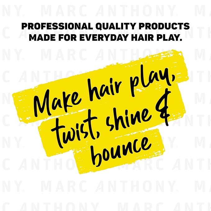 Marc Anthony Curl Defining Lotion, Strictly Curls - 2 Pack - Silk Protein & Vitamin E Hair Gel for Dry Damaged Curly Hair - Sulfate-Free Moisturizing Detangler & Anti Frizz Styling Product 8.3 Fl Oz