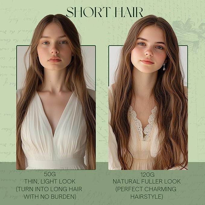 RUNATURE Brown Hair Extensions Clip Ins, 22 Inch Clip in Hair Extensions Real Human Hair, Remy Human Hair Clip in Extensions, Long Straight Hair for Women, Add Length, 120g 7pcs #4 Chocolate Brown