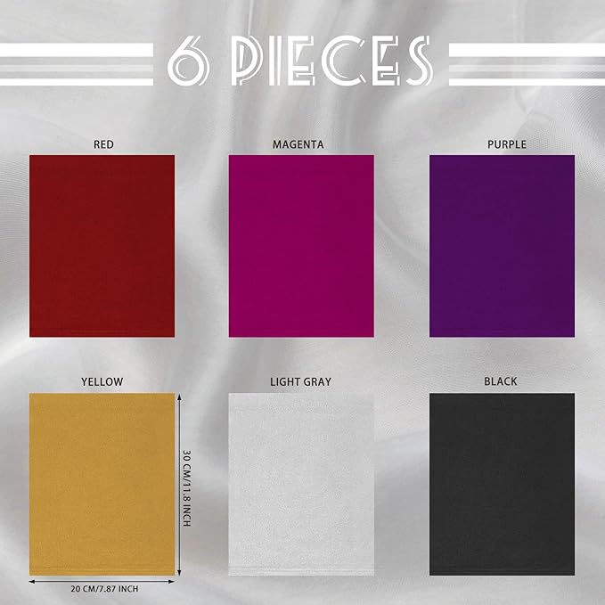 SATINIOR 6 Pcs Spandex Dreadlock Cap Tube Unisex Headbands for Long Hair, Elastic Wraps with Head Bands for Dreadlocks Accessories, 6 Vibrant Colors