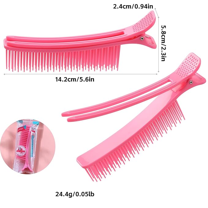 4pack Grip Clips for Hair Sectioning Styling, Haircuts Coloring cosmetology supplies hair cutting clips