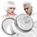 White Temporary Hair Dye,Temporary Hair Color Wax,Natural Washable Hair Dye Temp Hair Color for Women Men Kids Party Cosplay Halloween