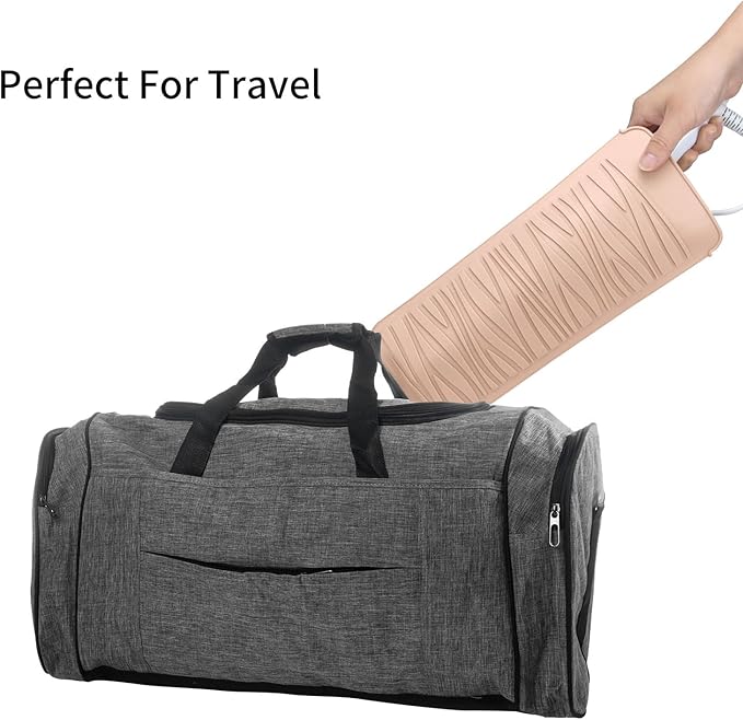Silicone Travel Mat Pouch for Hair Straightener, Crimping Iron, Curling Wand, Flat Iron, and Styling Tools