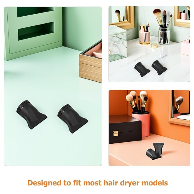 SOIMISS 6pcs Plastic Hair Dryer Nozzle Concentrator Attachment Nozzle Replacement Blow Flat Tool Fit for Blow Dryer Diameter 4.4-4.6cm