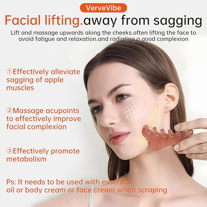 4-in-1 Acupressure Massage Comb - Portable Resin Scalp & Face Massager for Facial Toning, Head Relaxation, Eye Relief & Body Therapy | Bonus Lymphatic Drainage & Anti-Hair Loss (Yellow)