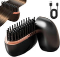 2-in-1 Cordless Hair Straightener Comb, Mini Hair Straightener, Rechargeable Wireless Portable Hair Straightener Brush, Anti Scald Shell, Portable for Home Travel Gift